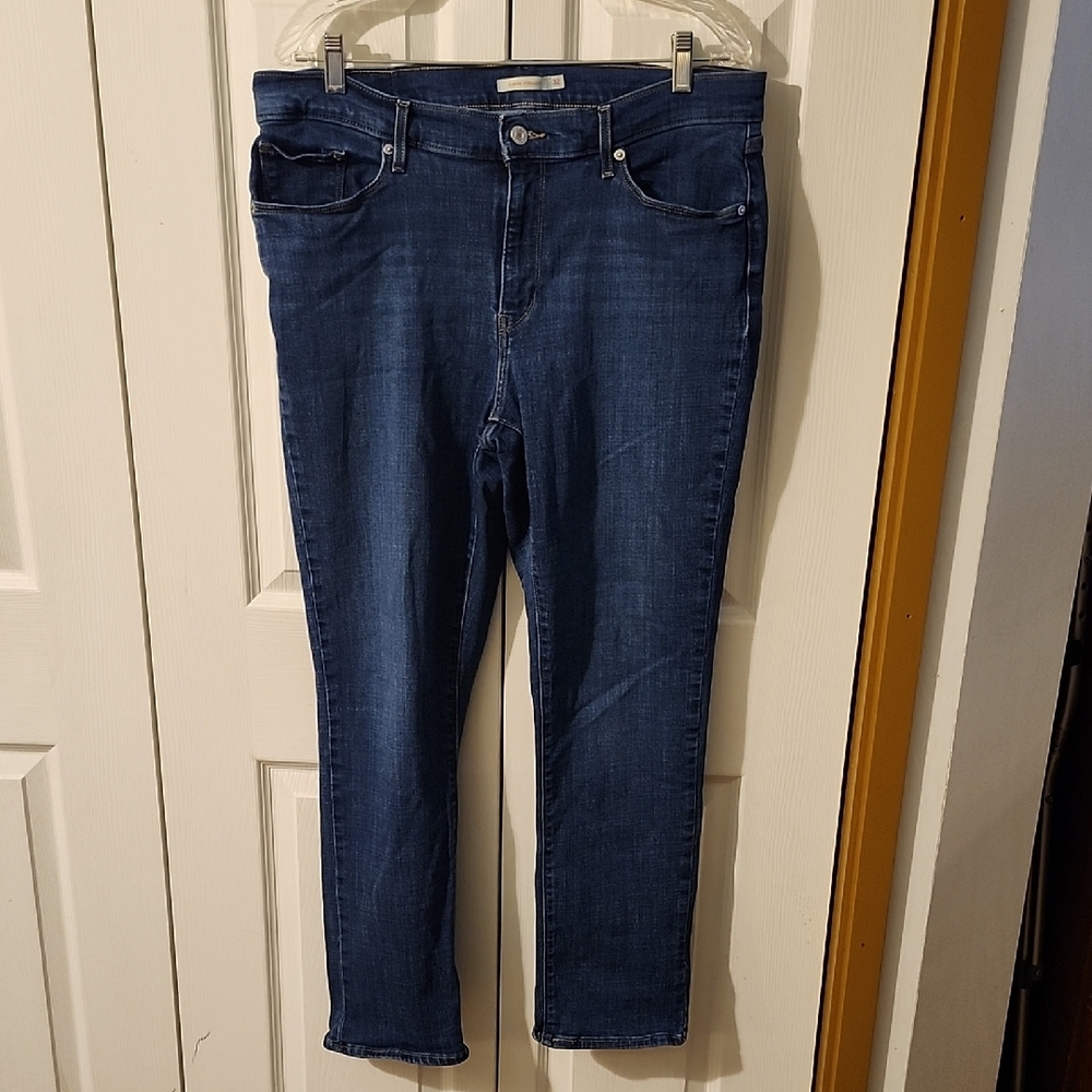 Levi's Women's Straight Leg Jeans - Dark Blue